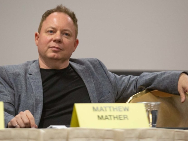 Matthew Mather on the post-apocalyptic panel at 20Books Vegas.