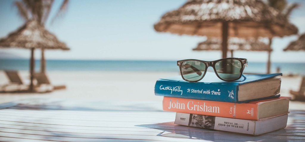 Books at the beach