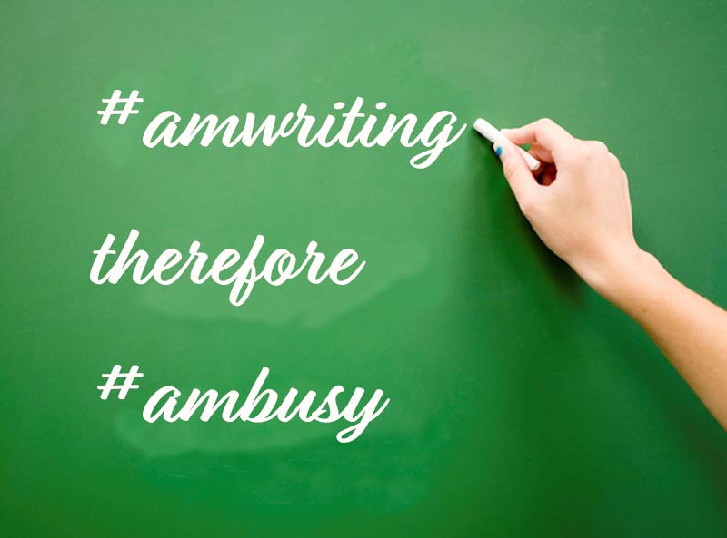 amwriting hashtag