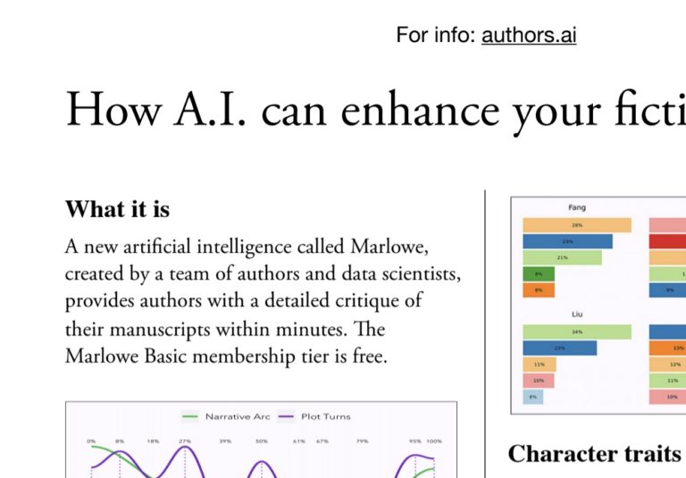 AI for fiction flyer